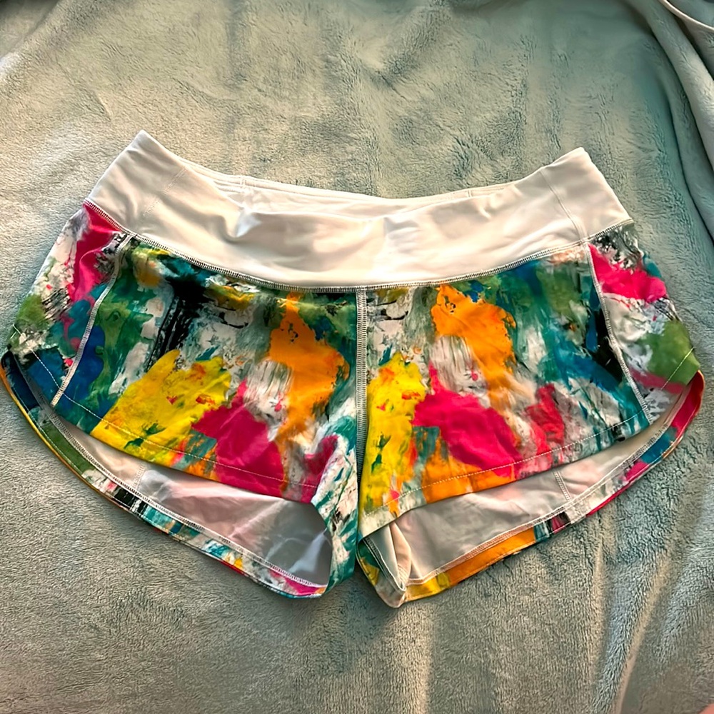 colorful speed up lululemon shorts